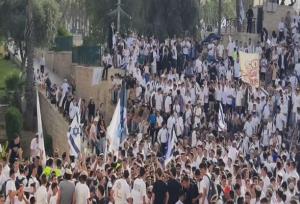 راهپیمایی تحریک آمیز «پرچم» در قدس اشغالی با حضور بن گویر+ فیلم