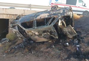 فرزندی پور:  واژگونی پراید در اتوبان کاشان–نطنز یک فوتی داشت