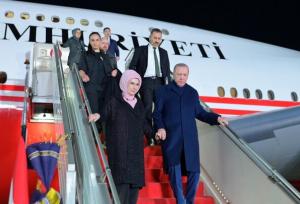 رجب طیب اردوغان به جمهوری آذربایجان سفر کرد