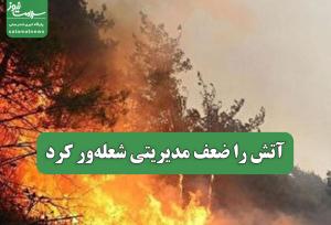 آتش را ضعف مدیریتی شعله‌ور کرد