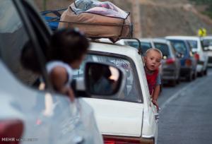 ترافیک در جاده آشخانه به چمن بید سنگین است