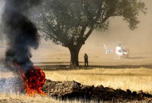 اطفای حریق ۲۲۶ هکتار از مناطق تحت مدیریت محیط‌زیست آذربایجان‌غربی