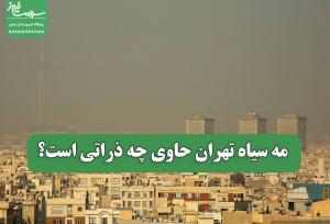 مه سیاه تهران حاوی چه ذراتی است؟