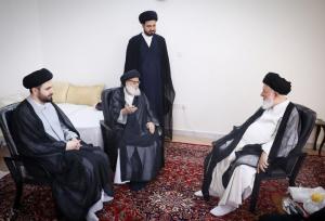 آیت الله علم الهدی از حضرت آیت الله مرتضوی دیدار و عیادت کرد