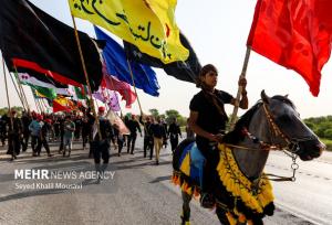 کاروان عشاق الحسین(ع) رامشیر در دیوانیه عراق