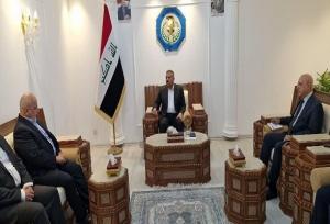 دیدار رئیس دانشگاه عالی دفاع ملی با وزیر کشور عراق