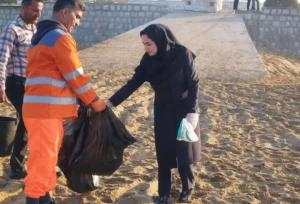 ساحل گناوه پاکسازی شد