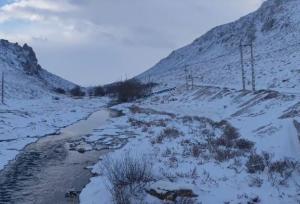 بارش برف در«فتح آباد فردوس» به هفت سانتی متر رسید؛ تشدید یخبندان شبانه