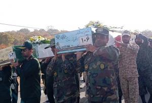 پیکر ۶ شهید گمنام شهدای وارد یاسوج شد