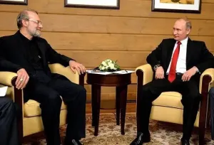 علی لاریجانی با پوتین در روسیه جلسه گذاشت