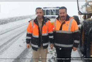 جزئیات عملیات برف روبی در محورهای ازنا