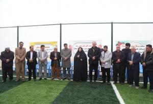 چهارمین زمین چمن مصنوعی روستایی دهگلان در باشماق به بهره‌برداری رسید