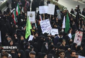 قاب معنادار از تجمع امروز حجاب در تهران