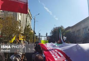 آغاز راهپیمایی ۱۳ آبان در استان زنجان
