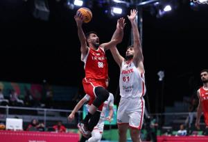 پیروزی تیم ملی بسکتبال سه به سه مردان مقابل ترکیه