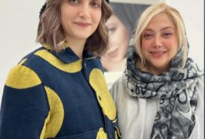 عکس الناز ملک در آرایشگاه خانم بازیگر مشهور