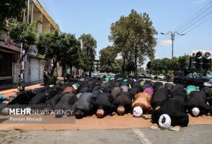 نماز ظهر عاشورا در ۱۸ نقطه استان سمنان؛  تجدید بیعت با آرمان حسین (ع)