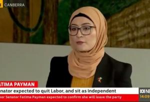 لحظه استعفای سناتور استرالیایی در اعتراض به جنگ غزه