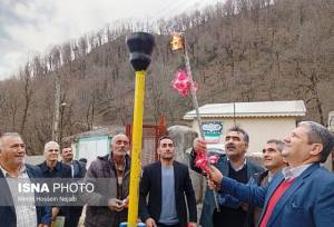 گاز به روستای کوهستانی «شیری حیاطی» شهرستان آستارا رسید