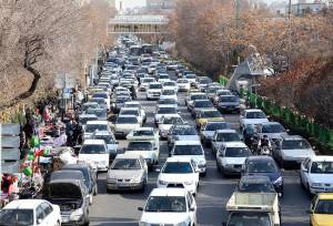 ترافیک سنگین در شریان‌های اصلی تهران