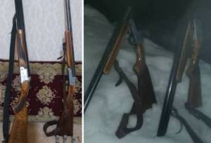 کشف و ضبط دو قبضه سلاح شکاری از متخلفان پیش از شروع شکار در زریبار
