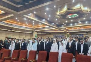 جشن ازدواج ۱۰۰ نفر از دانشجویان دانشگاه افسری امام علی (ع) برگزار شد