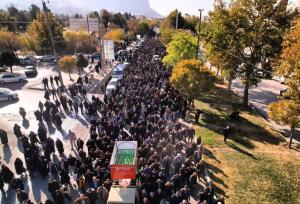 تشییع پیکر شهدای گمنام در خرم‌آباد