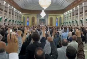 فریاد انزجار نمازگزاران نماز جمعه تبریز از جنایت رژیم صهیونسیتی