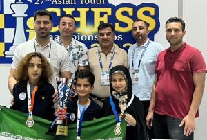 شروع موفق ایران در مسابقات شطرنج نوجوانان آسیا ۲۰۲۵ با کسب ۳ مدال
