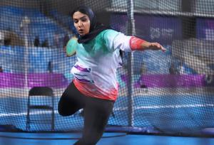 دختر پرتابگر دیسک ایران ششم شد