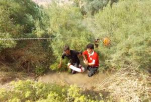 نجات جان ۲ دامدار گرفتار شده در رودخانه سیمره شهرستان دره شهر