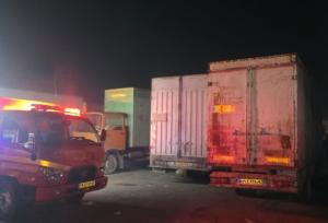 حریق انبار ضایعات روباز در مشهد