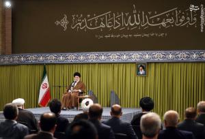 آغاز دیدار رئیس و نمایندگان مجلس با رهبر انقلاب