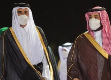  ولیعهد سعودی برای نخستین بار وارد دوحه شد+ ویدئو
