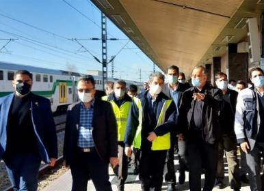 حضور شهردار تهران در محل حادثه برخورد دو قطار مترو+ فیلم