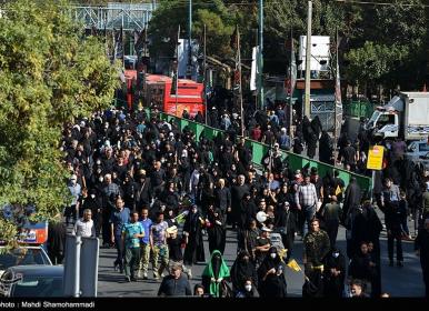 گزارش مردمی از مراسم جاماندگان اربعین در تهران+ فیلم