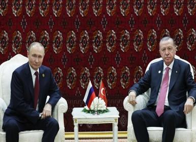 دیدار پوتین و اردوغان در جاشیه اجلاس «صلح و اعتماد»