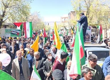 حضور پر شور مردم شهرکرد در راهپیمایی روز قدس