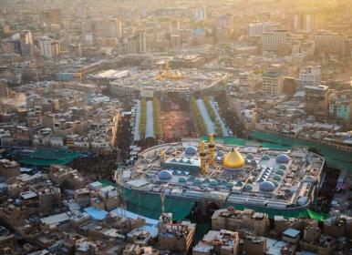 جمعیت خیره‌کننده عزاداران حسینی در ناصریه عراق+فیلم