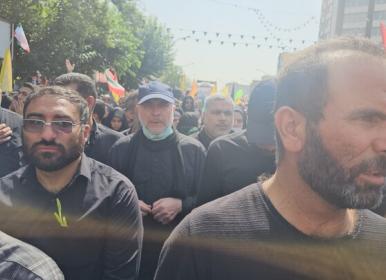 حضور رئیس مجلس درمراسم باشکوه تشییع شهدا