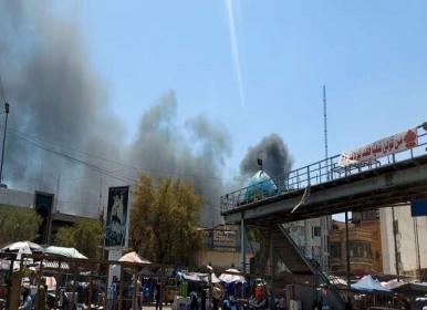 آتش‌سوزی گسترده در بازار «الشورجه» بغداد+ فیلم