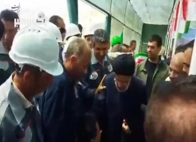 دلجویی رئیس‌جمهور از کارگر سد چمشیر + فیلم