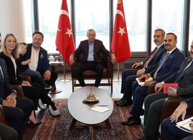 دیدار ایلان ماسک با اردوغان در نیویورک+فیلم