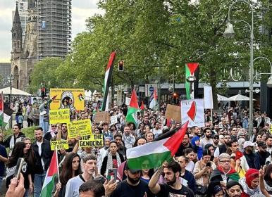 هجوم پلیس آلمان به تظاهرات دانشجویان حامی فلسطین + فیلم