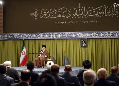 آغاز دیدار رئیس و نمایندگان مجلس با رهبر انقلاب