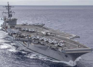 ویدئو فارس از نحوه حمله ایران به ناو آبراهام لینکلن