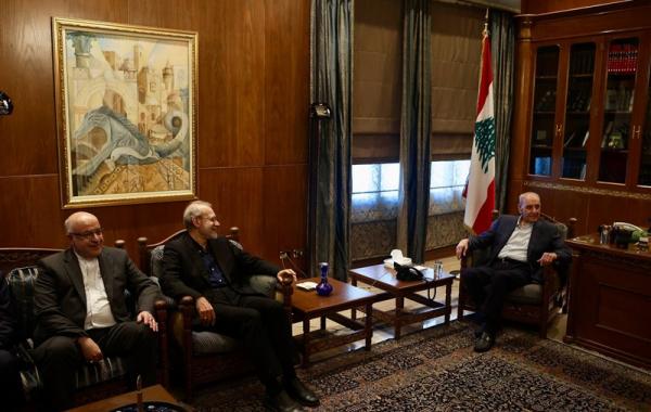 دکتر لاریجانی با رئیس مجلس لبنان دیدار کرد