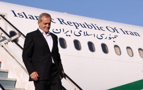 سفر به دیار مینودری؛ پزشکیان وارد قزوین شد