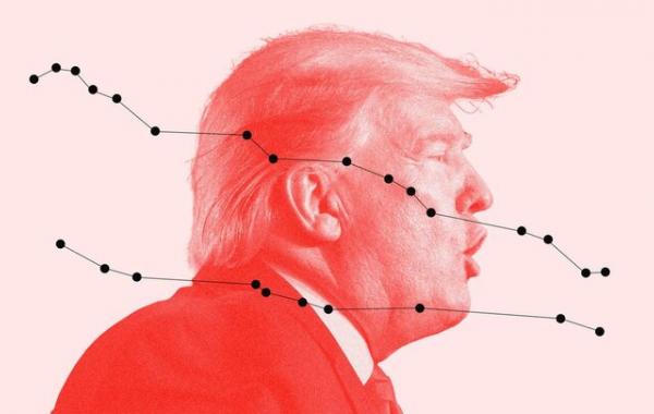 نارضایتی ۵۹ درصد آمریکایی‌ها از عملکرد ترامپ