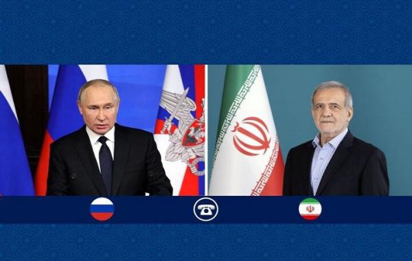 گفت‌وگوی تلفنی پوتین با رئیس جمهور ایران